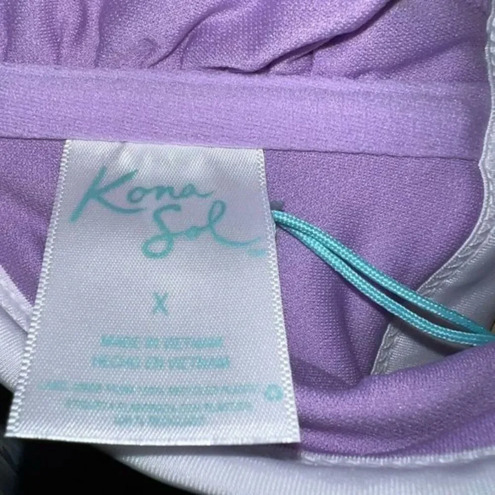 Kona Sol 70s inspired terry cloth‎ bikini top - Picture 7 of 7